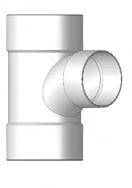 3 S/D SAN TEE - - Solvent Weld